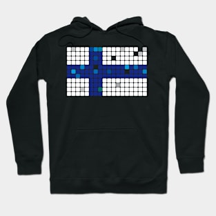 Finland Flag Mosaic Hoodie